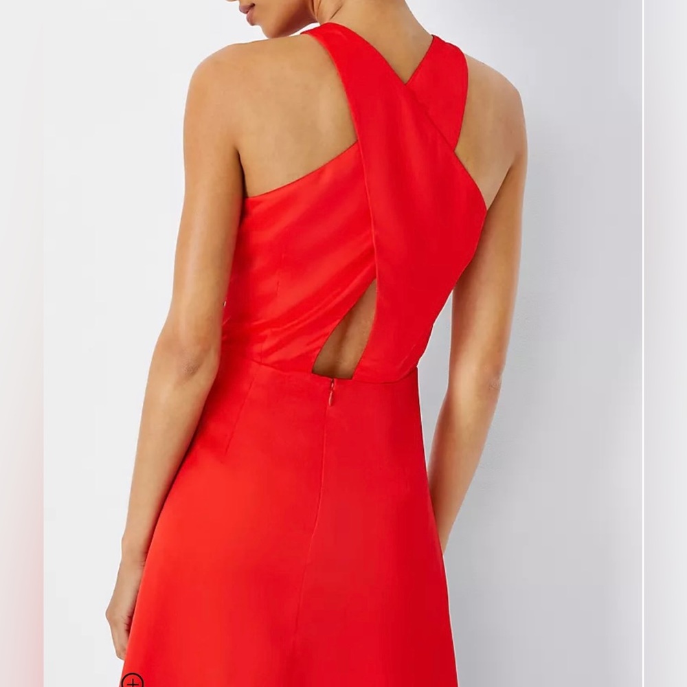 Ann Taylor Cutout Back Halter Dress